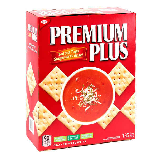 Craquelins Premium Plus, saupoudrés de sel, 1,36 kg 1.36 kg • 1,36 kg