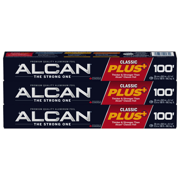 Papel de aluminio Alcan Classic Plus, paquete de 3